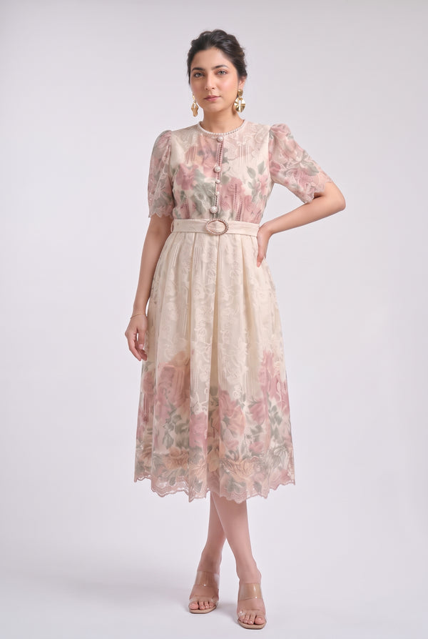Tbfo Shabnam Beige Dress