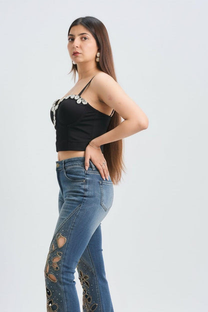Tbfo Tyla Black Diamond Top