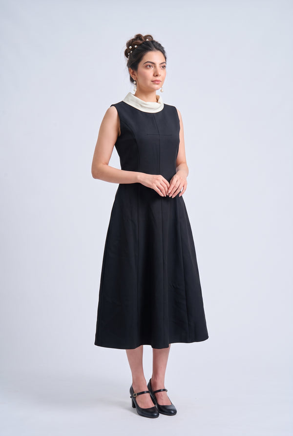 Tbfo Wednesday Ki Cousin – Black Sleeveless Midi Dress
