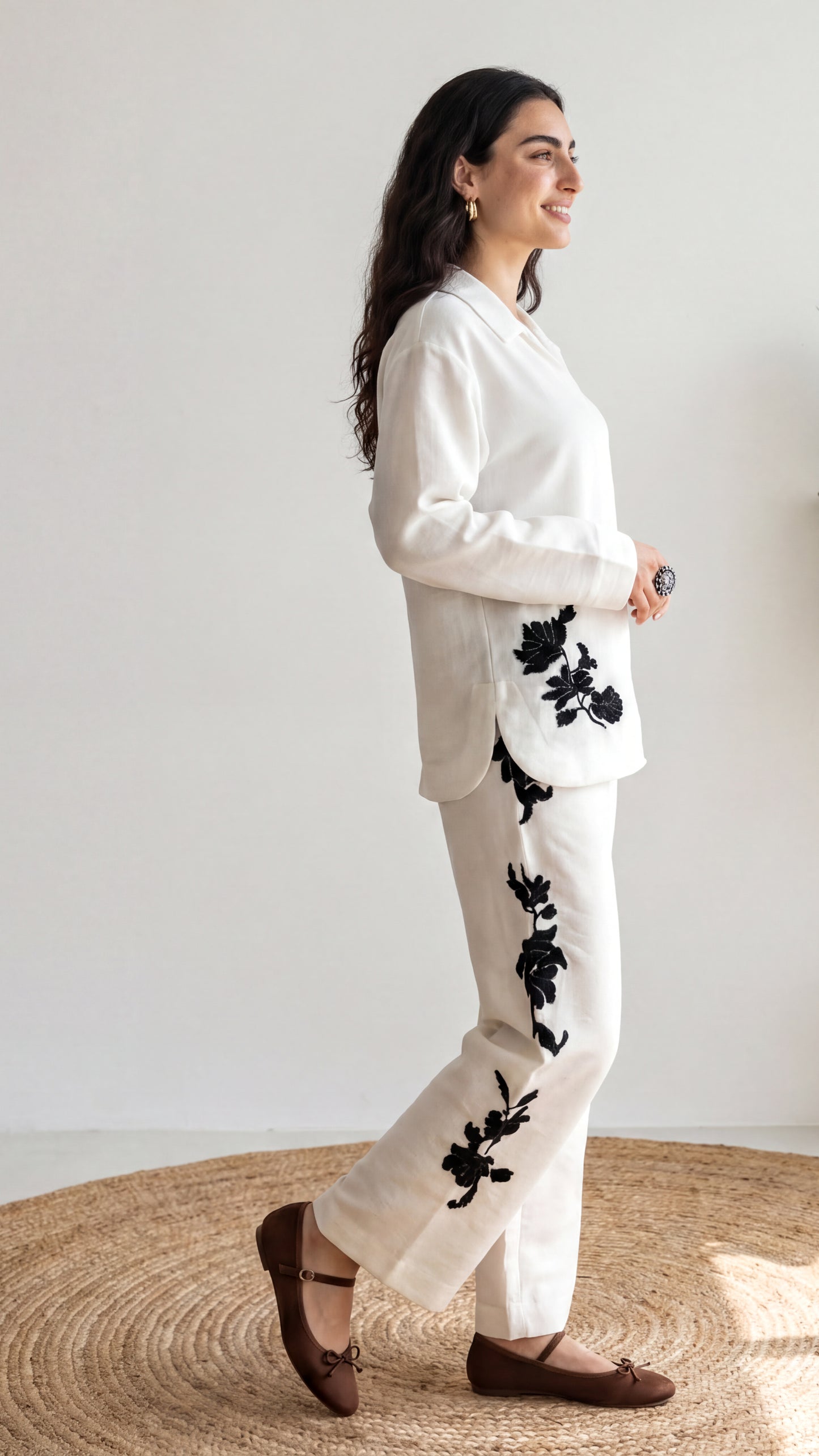 Tbfo Lotus Stem White Coord Set