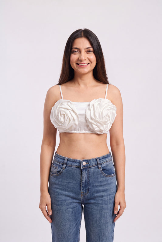 Tbfo Top White Crop Top