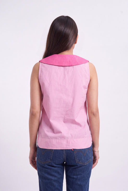 Tbfo Pink Collar Top