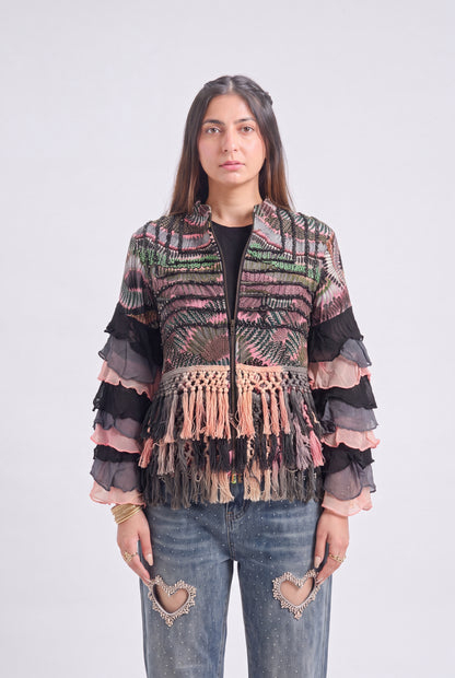 Tbfo Fringes Indian Jacket