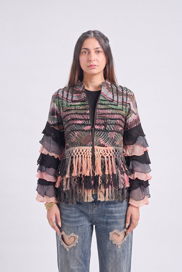 Tbfo Fringes Indian Jacket