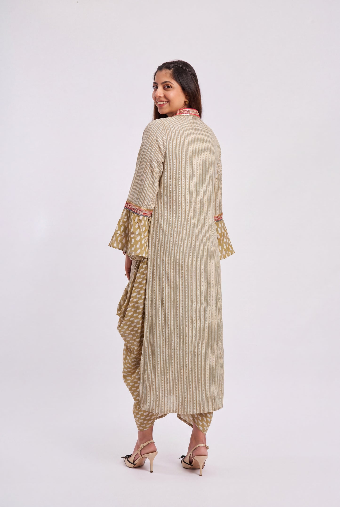 Tbfo Olive Noor Draped Dress
