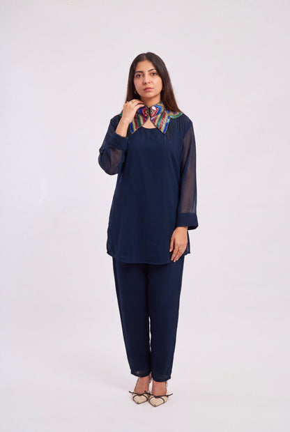 Tbfo Jewel Collar Co-ord Set