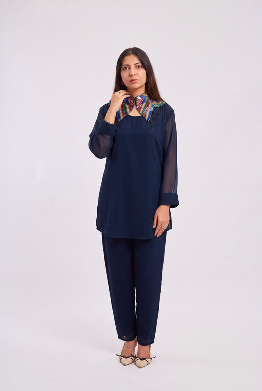 Tbfo Jewel Collar Co-ord Set