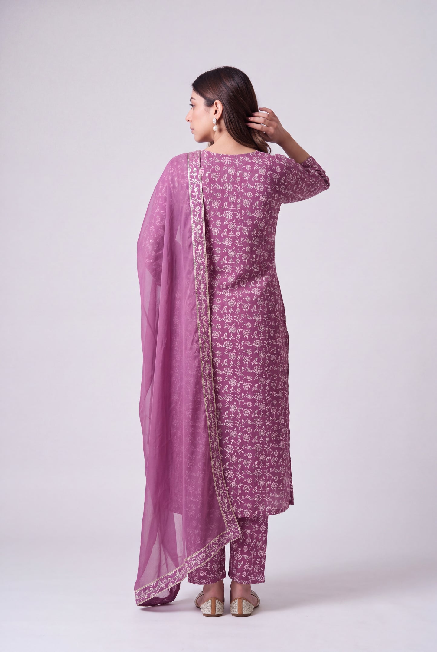 Tbfo Mauve Majesty Kurta Set