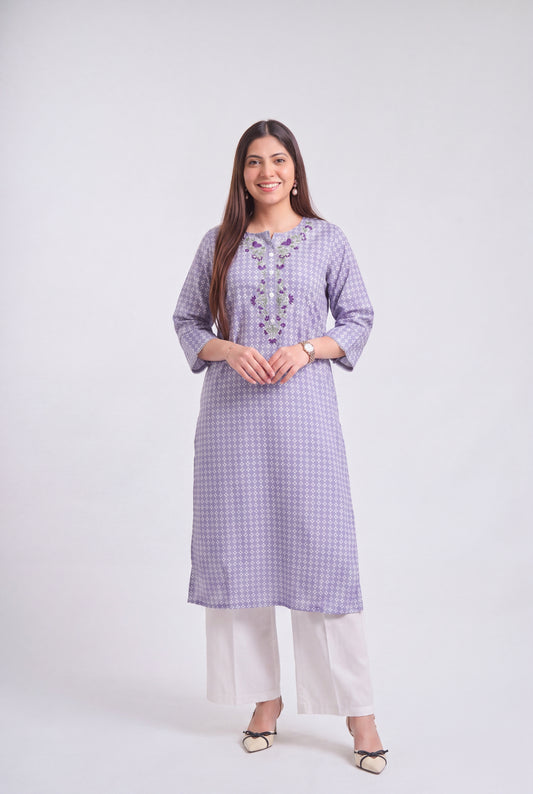 Tbfo Violet Breeze Kurti