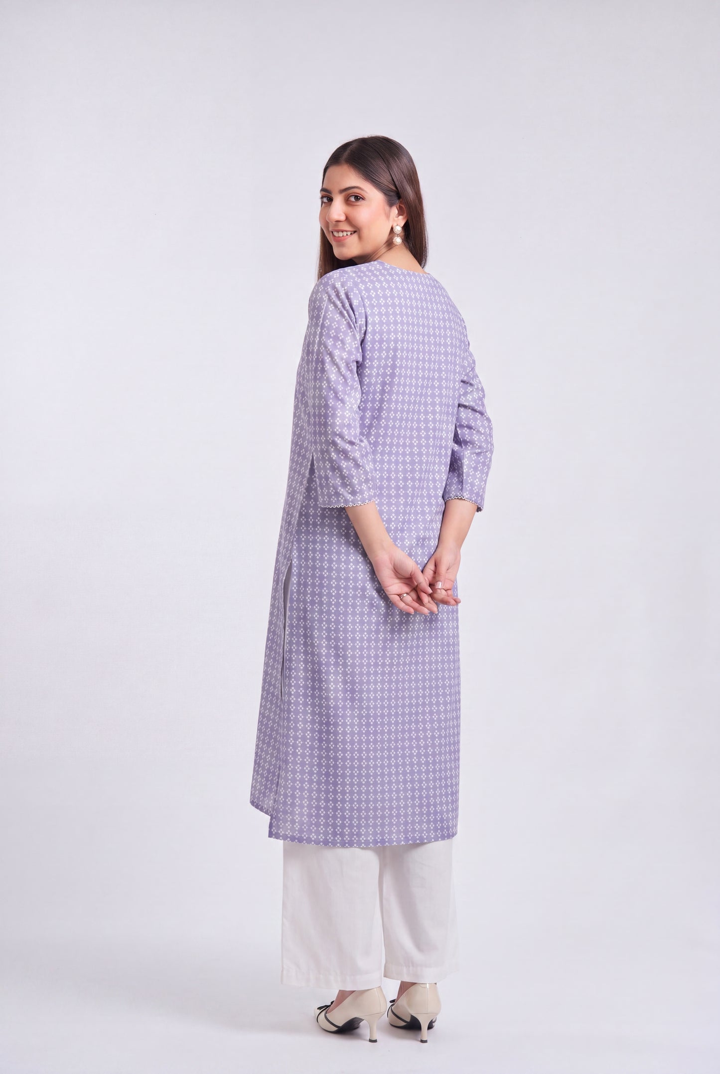 Tbfo Violet Breeze Kurta Set