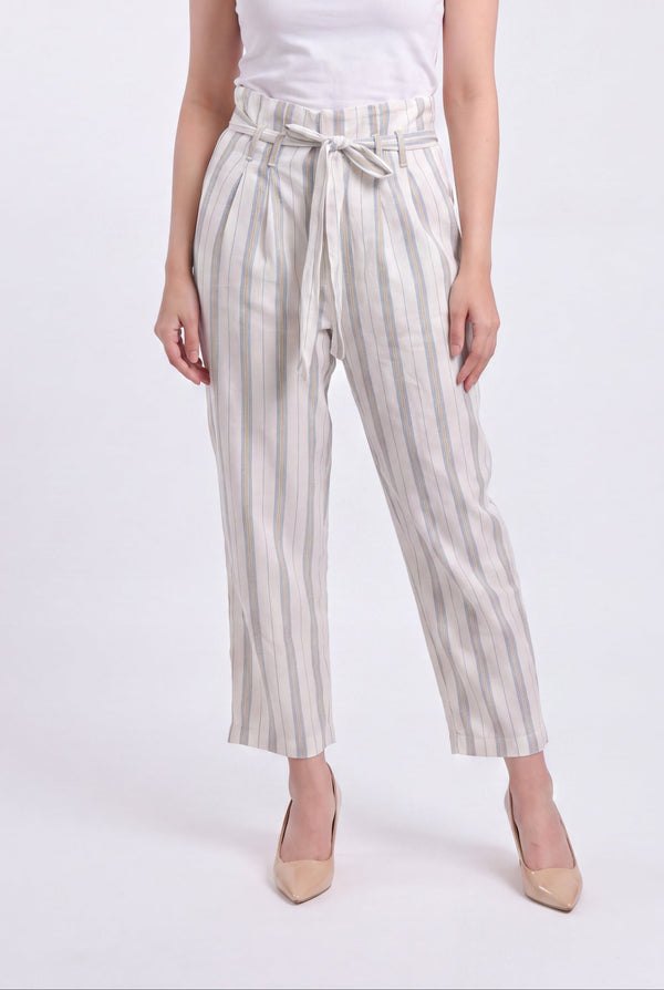 Tbfo Linen Stripe Comfort Pants