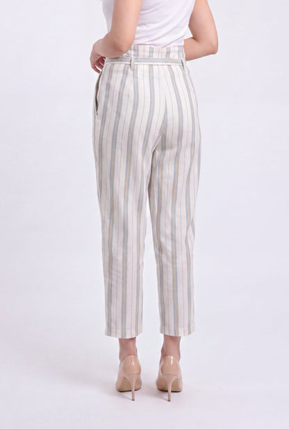Tbfo Linen Stripe Comfort Pants