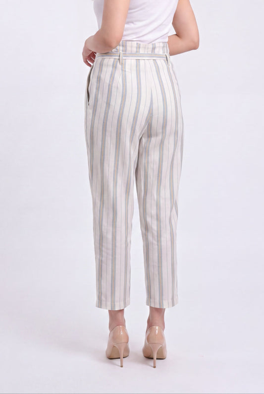 Tbfo Linen Stripe Comfort Pants