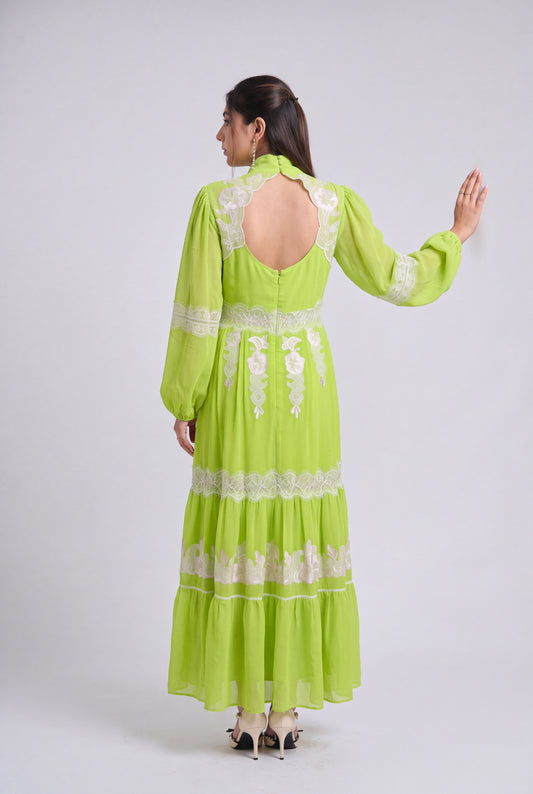 Tbfo Lime Luxe Dress