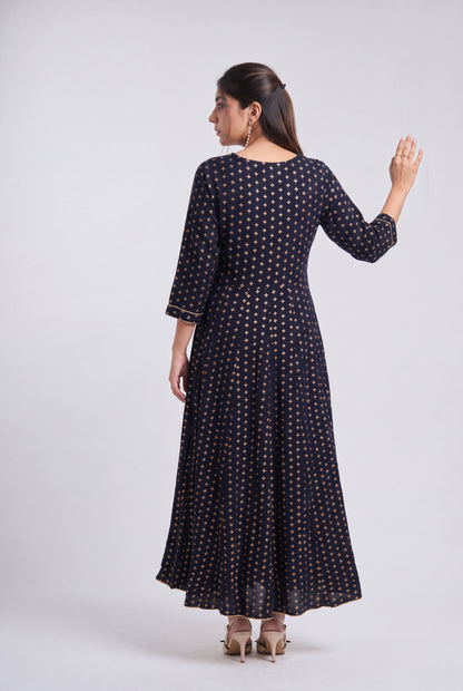 Tbfo The Duchess Navy Dress