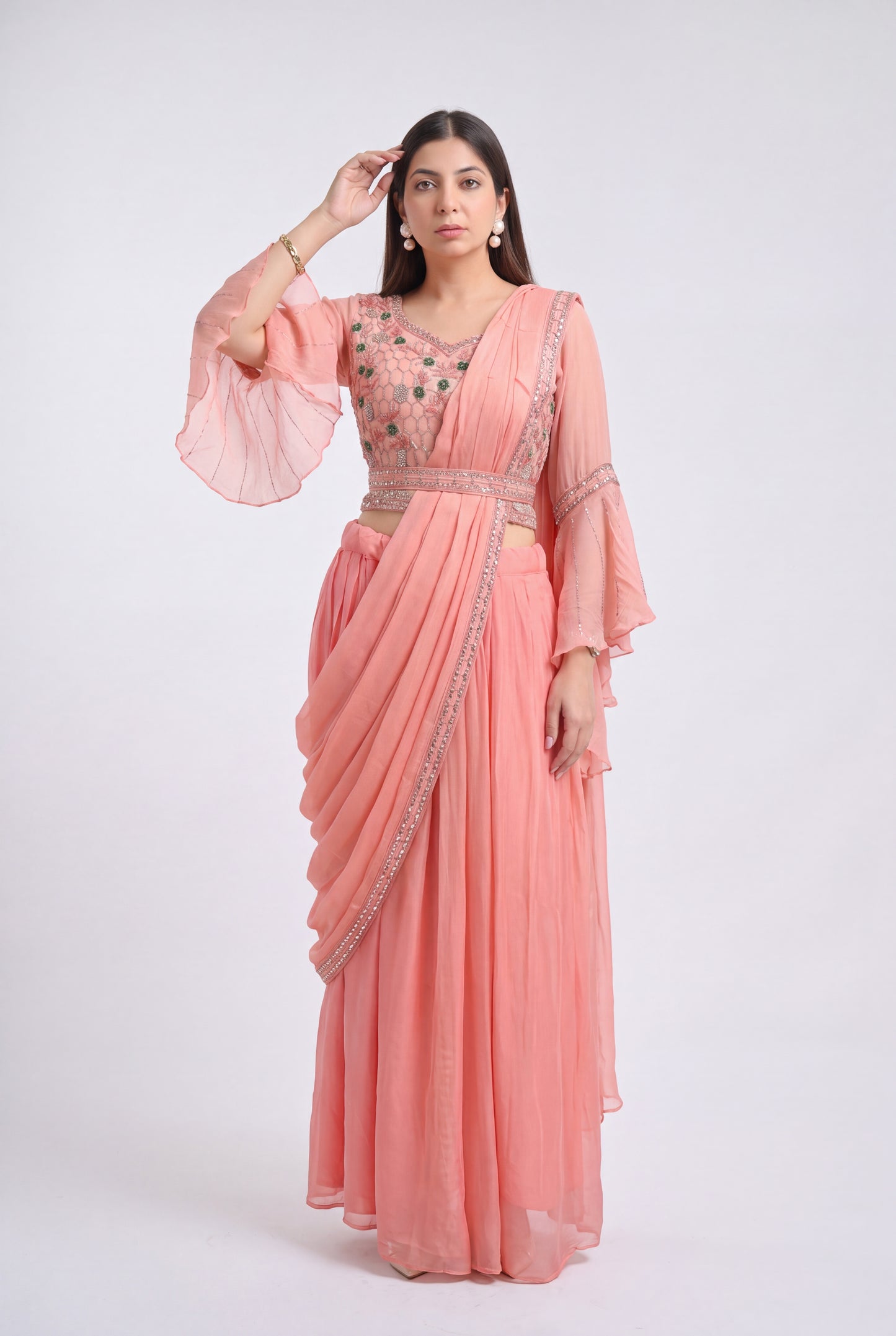 Tbfo Coral Charm Drape Set