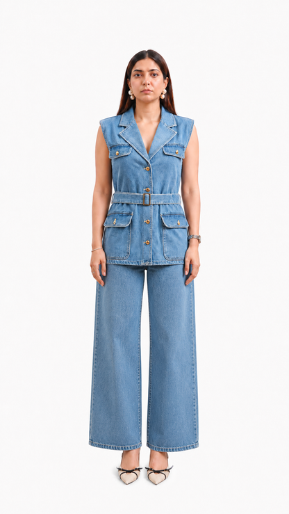 Tbfo Tom Boy Denim Coord Set