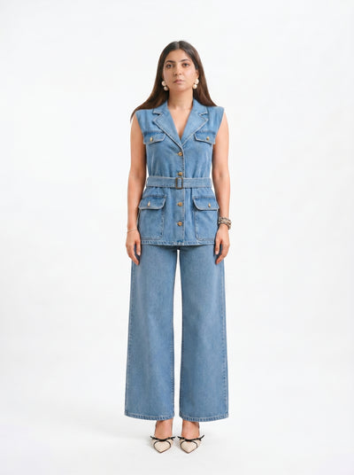 Tbfo Tom Boy Denim Coord Set
