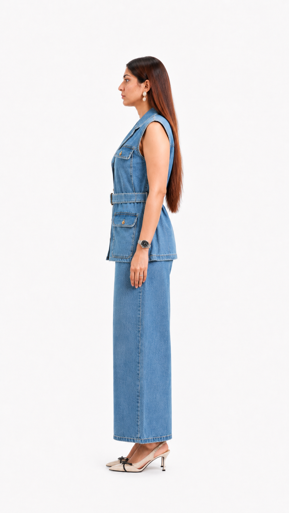 Tbfo Tom Boy Denim Coord Set