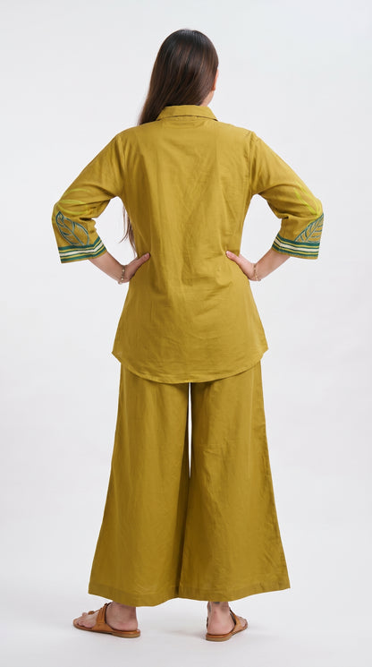 Tbfo Dubai Desert Safari Mustard Coord Set