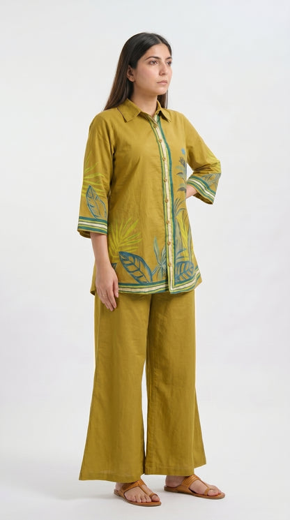 Tbfo Dubai Desert Safari Mustard Coord Set