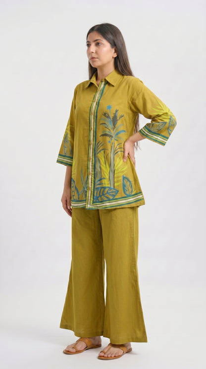 Tbfo Dubai Desert Safari Mustard Coord Set