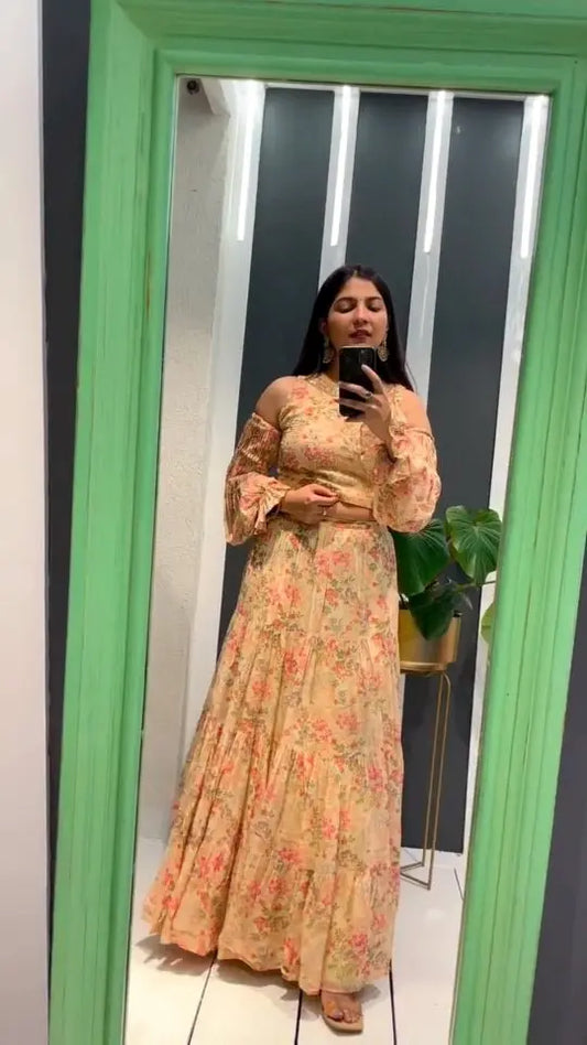 Cold shoulder lehenga - TBFO