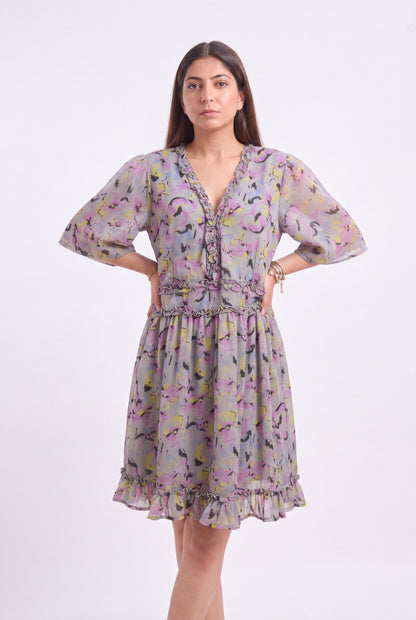 Tbfo Lavender Bloom Dress