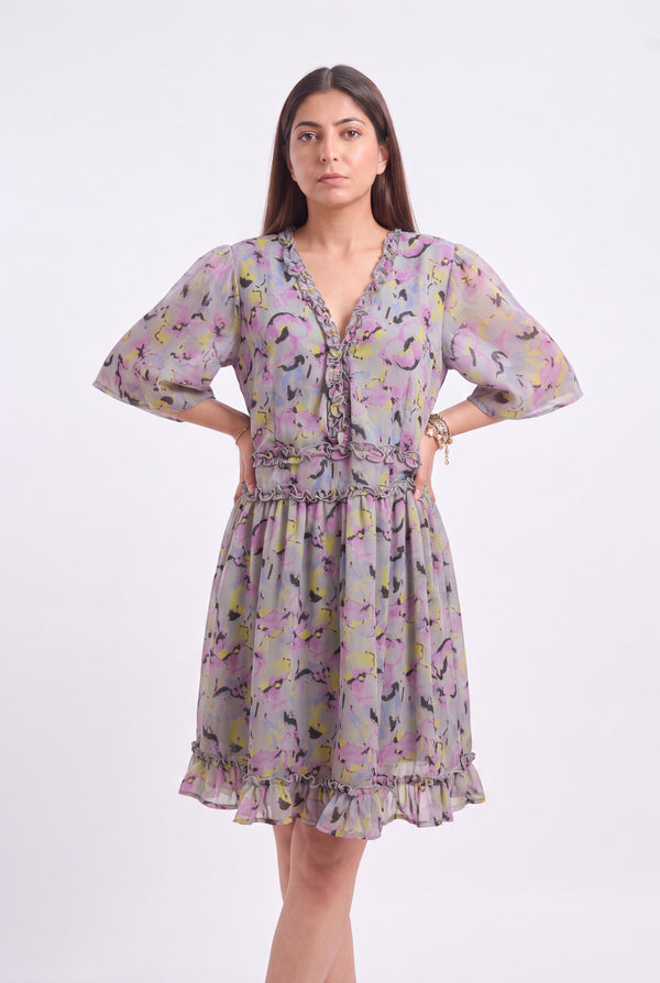 Tbfo Lavender Bloom Dress