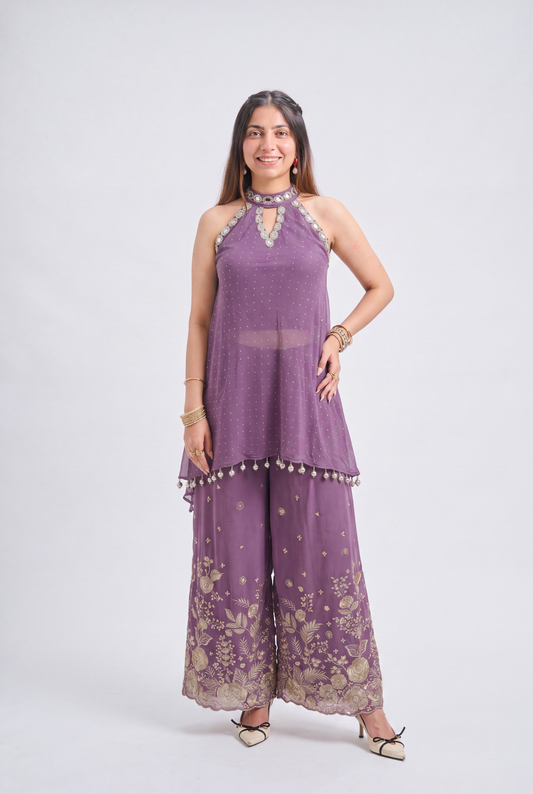 Tbfo Lilac Luxe Palazzo Set