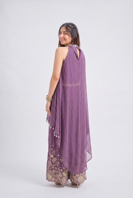 Tbfo Lilac Luxe Palazzo Set