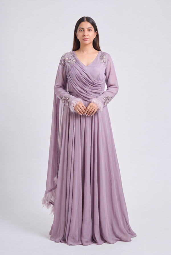 Tbfo Aurora Drape Gown