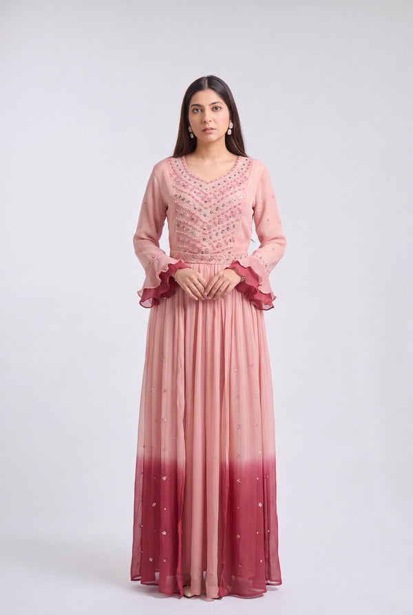 Tbfo Rosé Whisper Gown