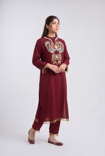 Tbfo Mehroon Royale Set