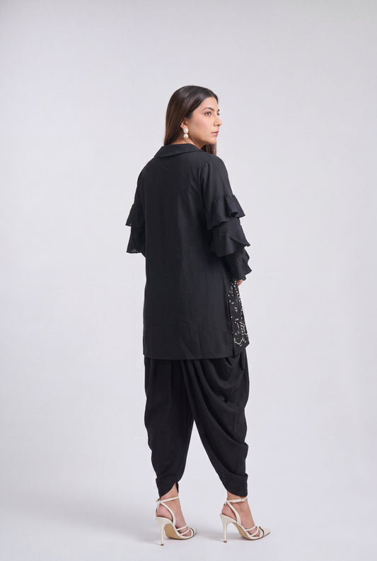 Tbfo Mahira Black Embroidery Set
