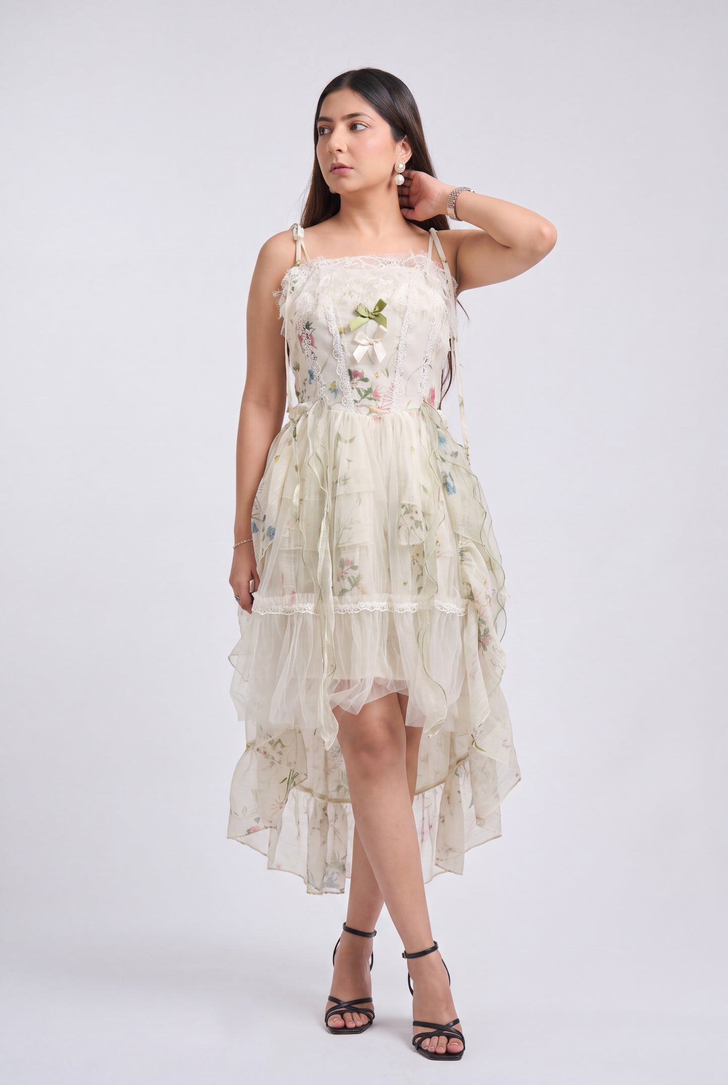 Tbfo The Ballroom Ivory Floral Dress