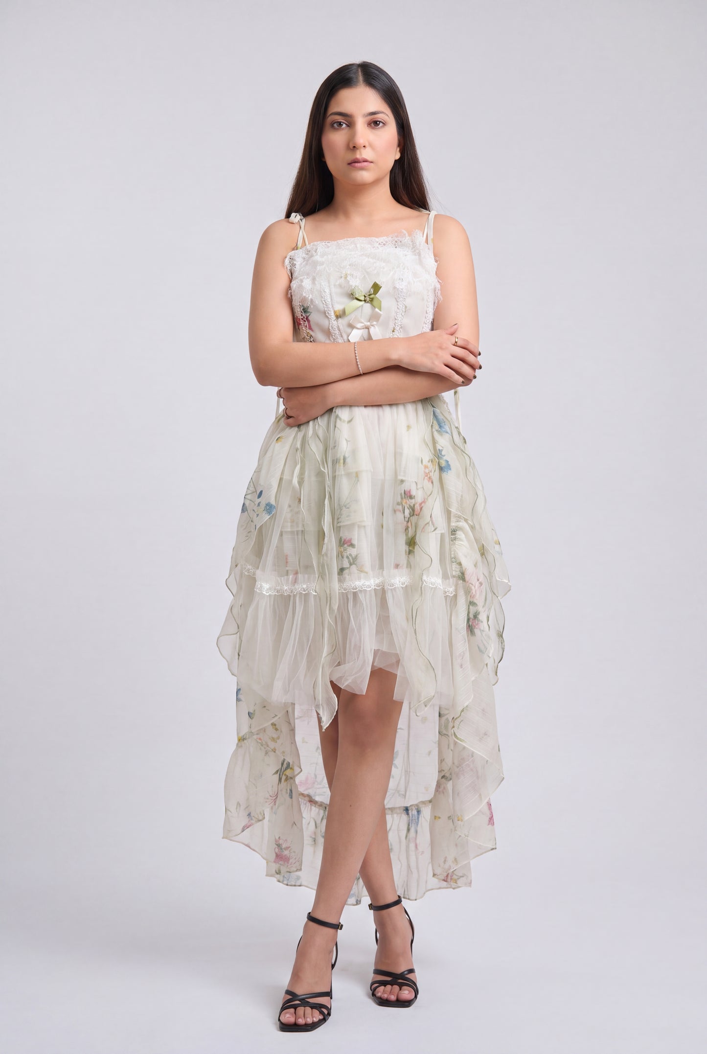 Tbfo The Ballroom Ivory Floral Dress