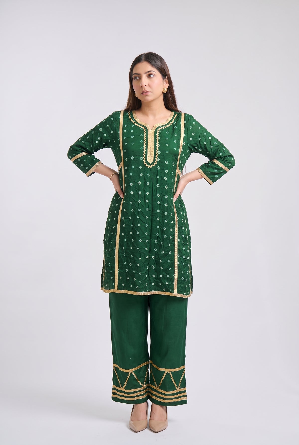 Tbfo Bandhu Embroidered Kurta & Pant Set