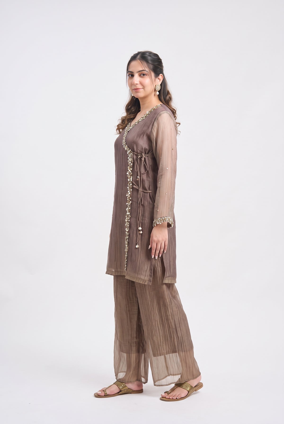 Tbfo Angara Embellished Kurta & Pant Set