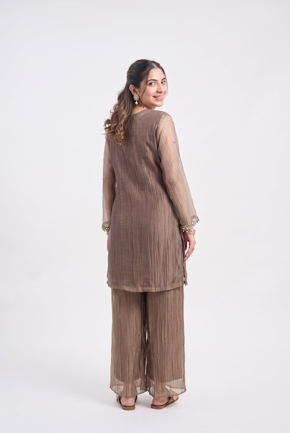 Tbfo Angara Embellished Kurta & Pant Set