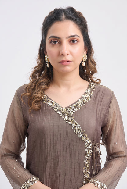 Tbfo Angara Embellished Kurta & Pant Set