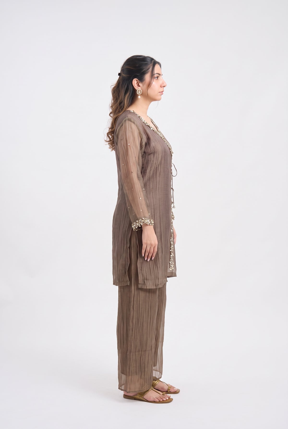 Tbfo Angara Embellished Kurta & Pant Set