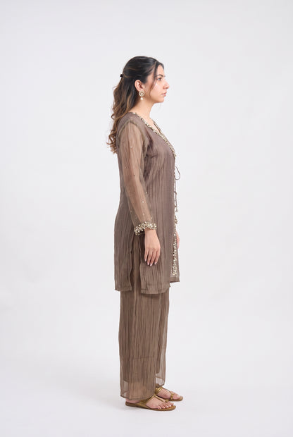 Tbfo Angara Embellished Kurta & Pant Set