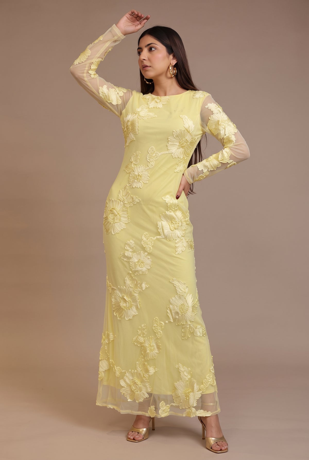 Tbfo Wineary – Elegant Embroidered Dress