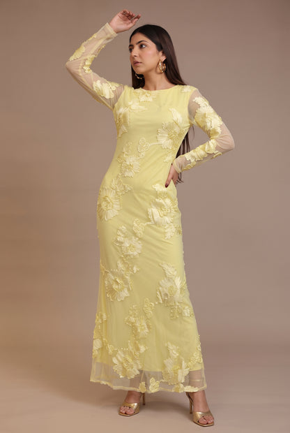 Tbfo Wineary – Elegant Embroidered Dress