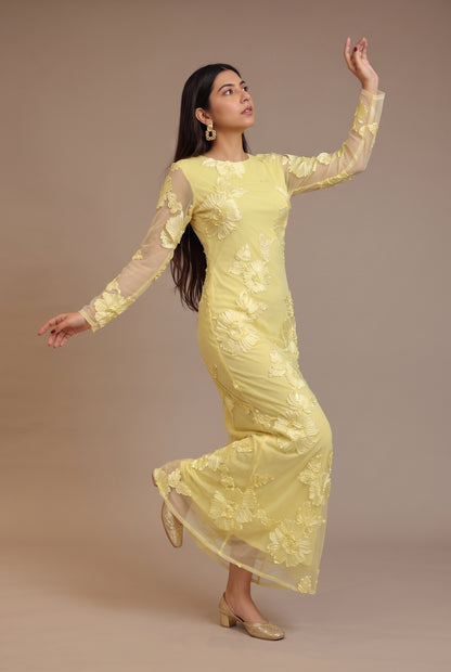 Tbfo Wineary – Elegant Embroidered Dress