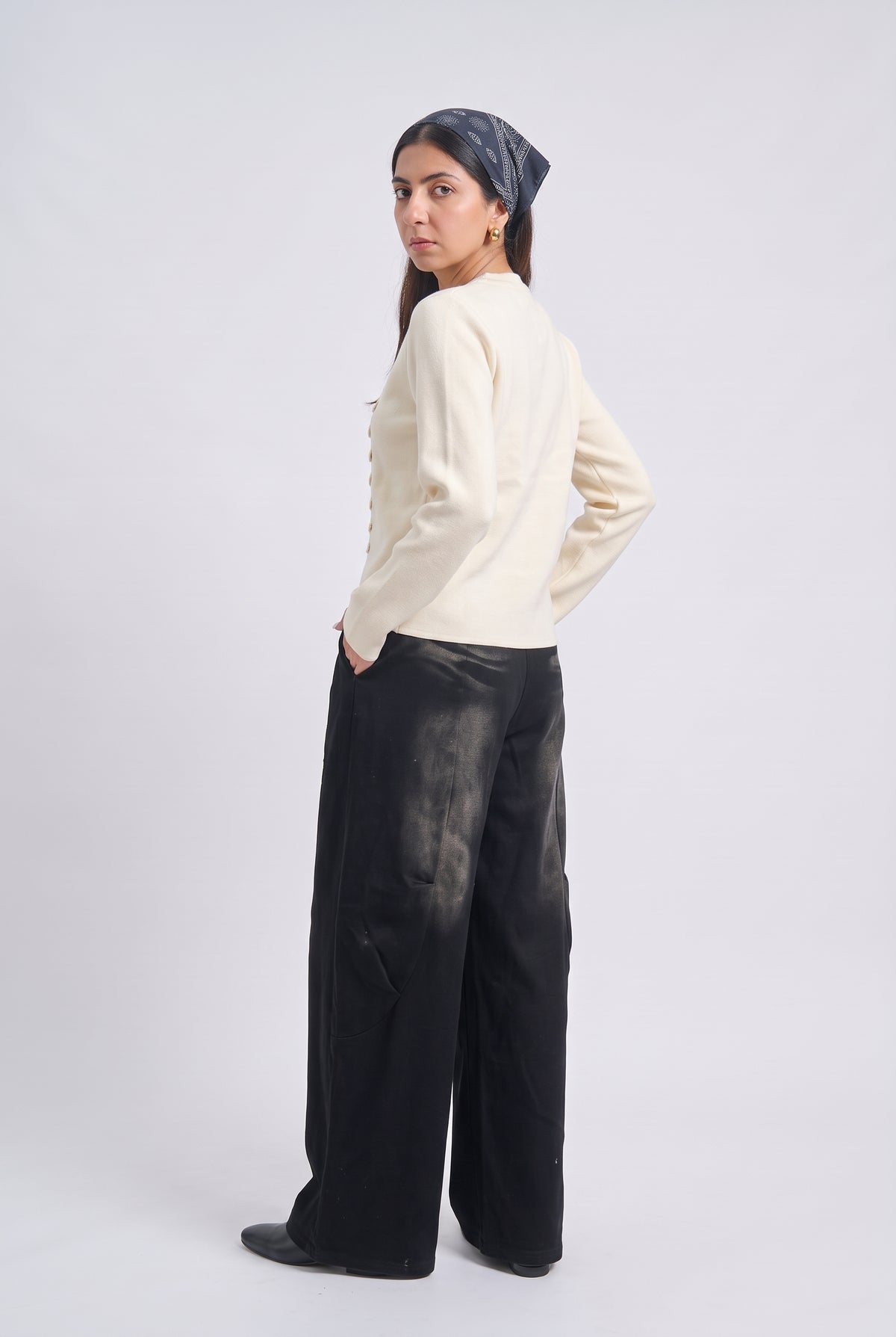 Tbfo Naji Jacket – Military-Inspired Button Detail Top