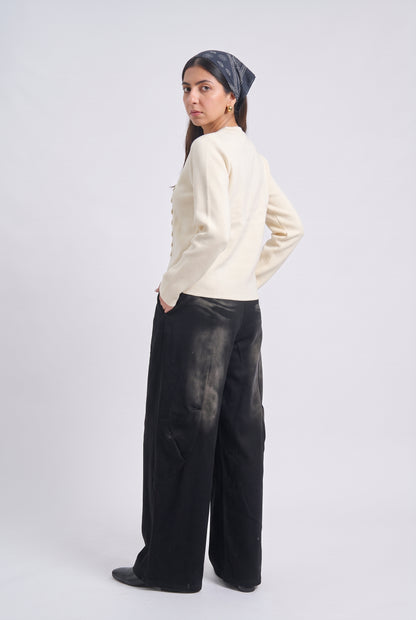 Tbfo Naji Jacket – Military-Inspired Button Detail Top