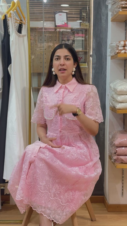 Tbfo Collar Queen Pink Dress
