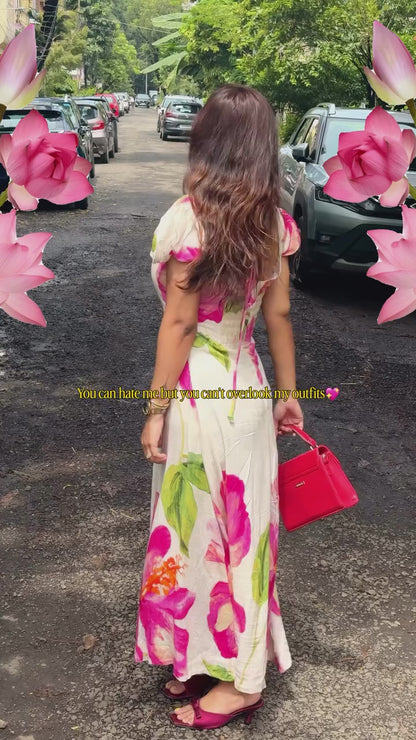 Tbfo Hibiscus Pink Dress